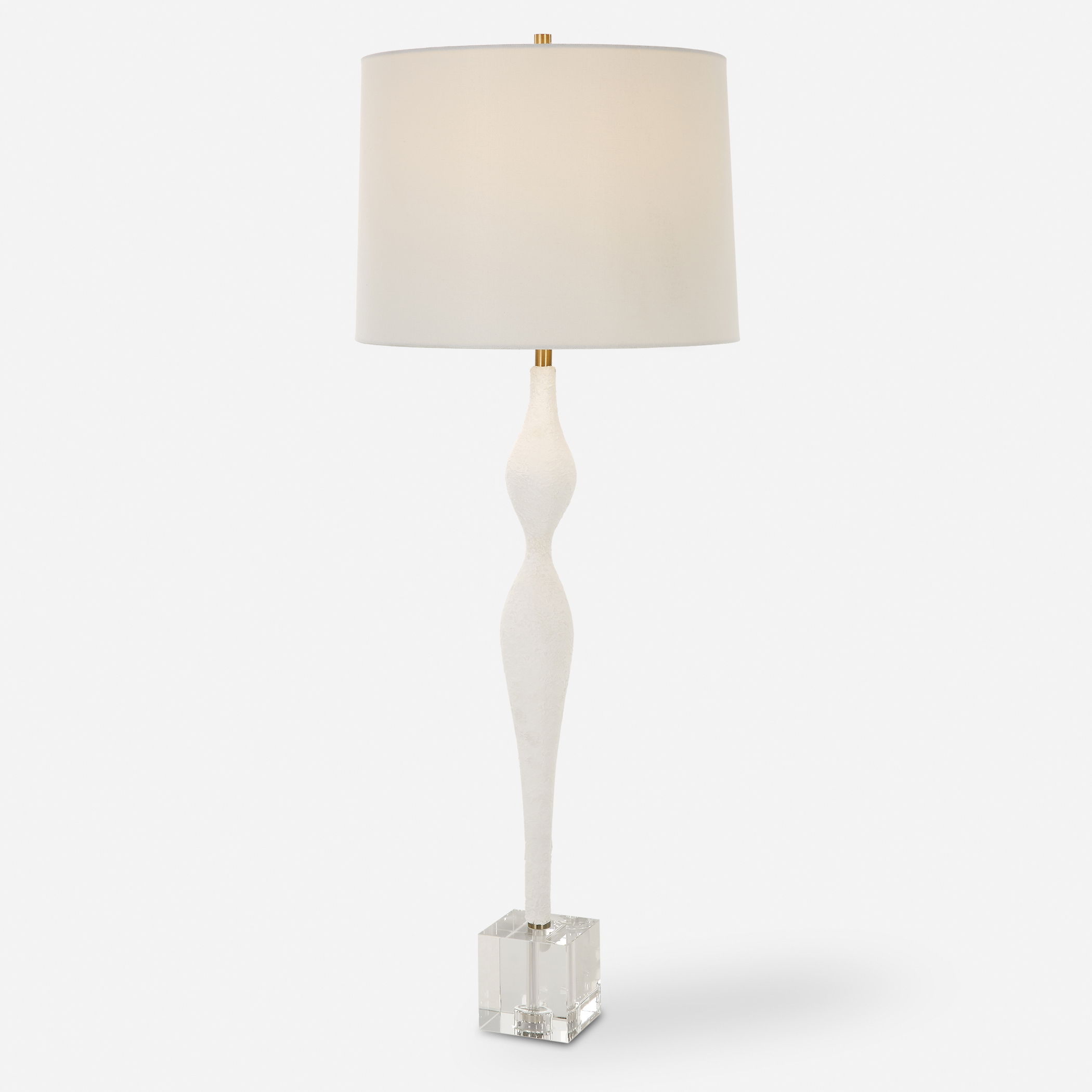 Helena Slender White Table Lamp large image 