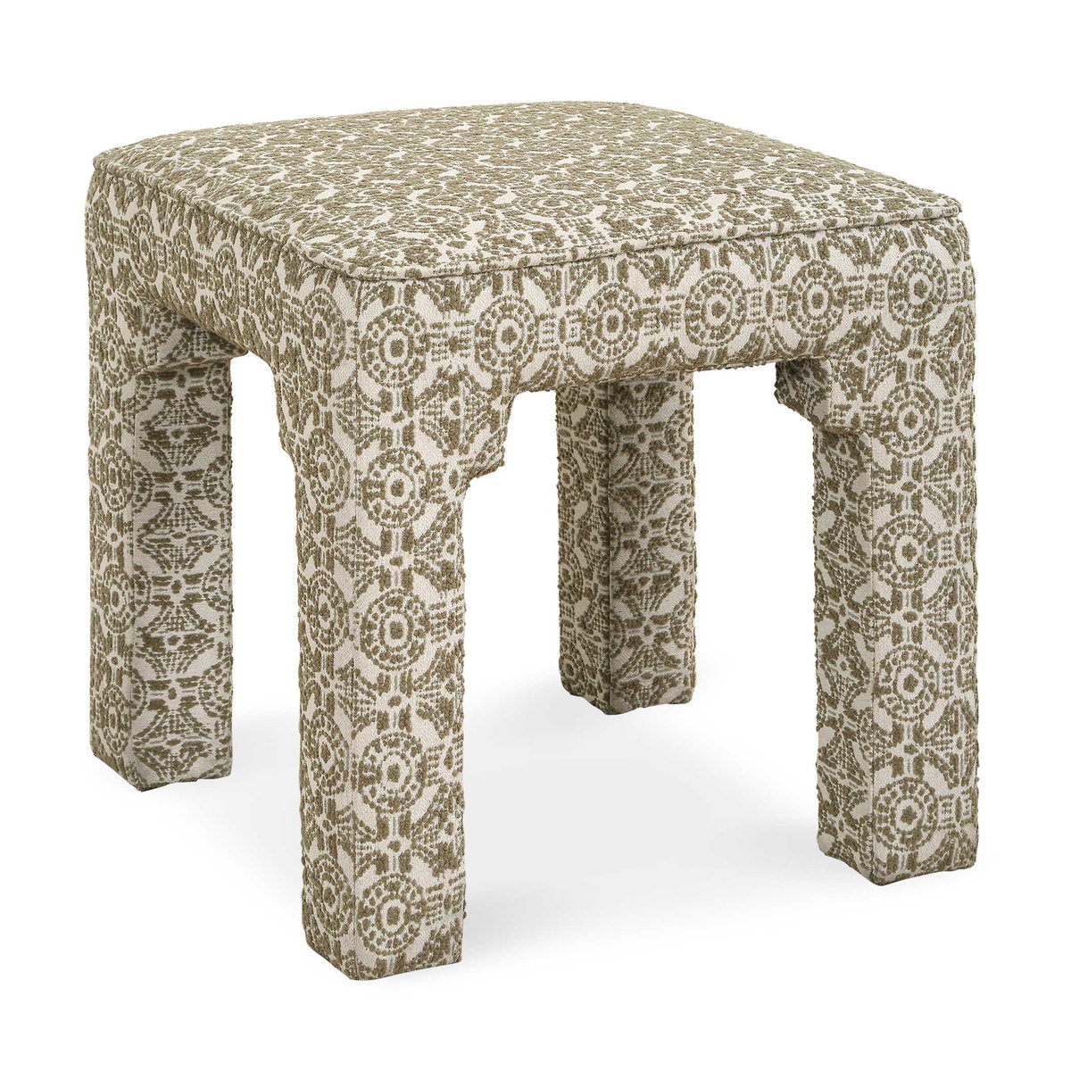 Satoria Upholstered Small Bench, Furniture by Uttermost, 18" width x 18" height x 18" depth View 1