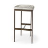 Millie 16.75 X 17.75 X 30 Hair-on-hide Seat with Gold Frame Bar Stool thumbnail 0
