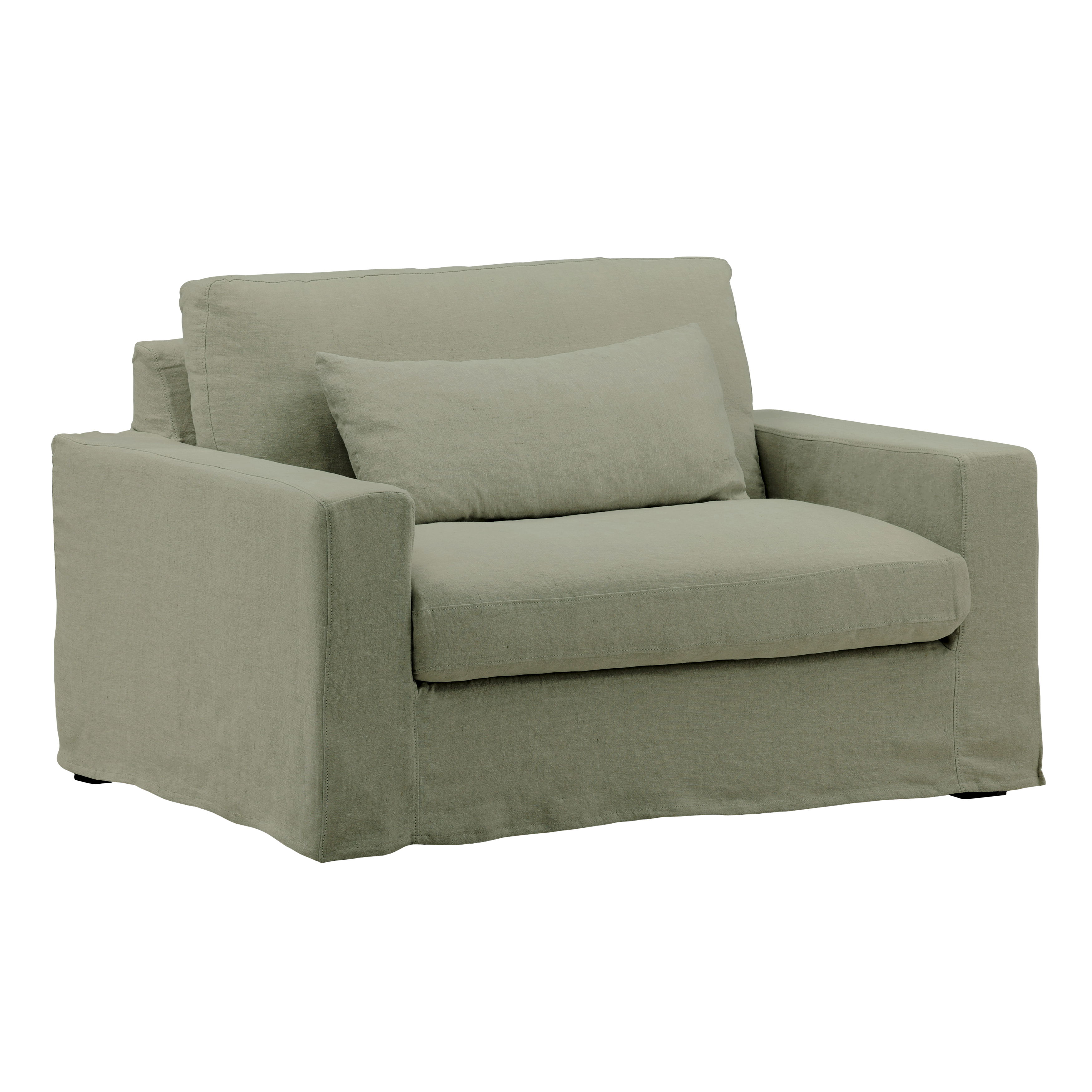 Dixie Chair and a Half Slipcover Forest large image 