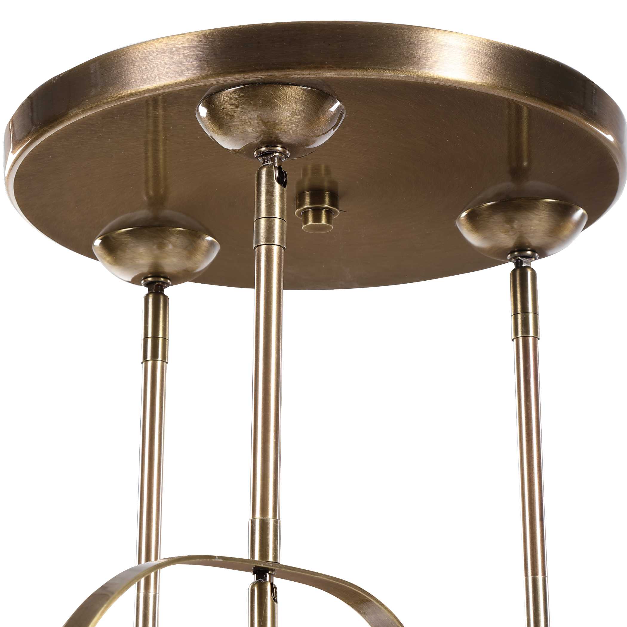 Mimas 3 Light Cluster Pendant, Ceiling Light by Uttermost, 24" width x 48.25" height x 24" diameter x 24" depth View 7