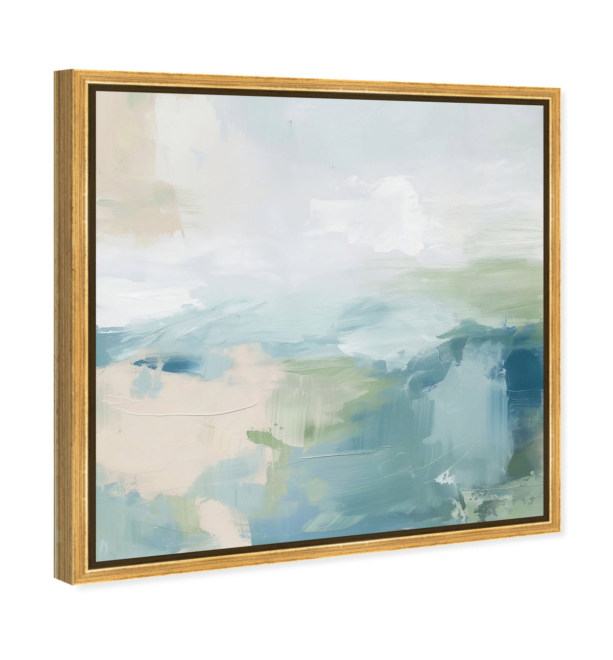 Turquoise Echoes I (Resin), Art by Oliver Gal,  30x30 View 2