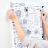 Marvels Heroes Schematics Blue Wallpaper thumbnail 4