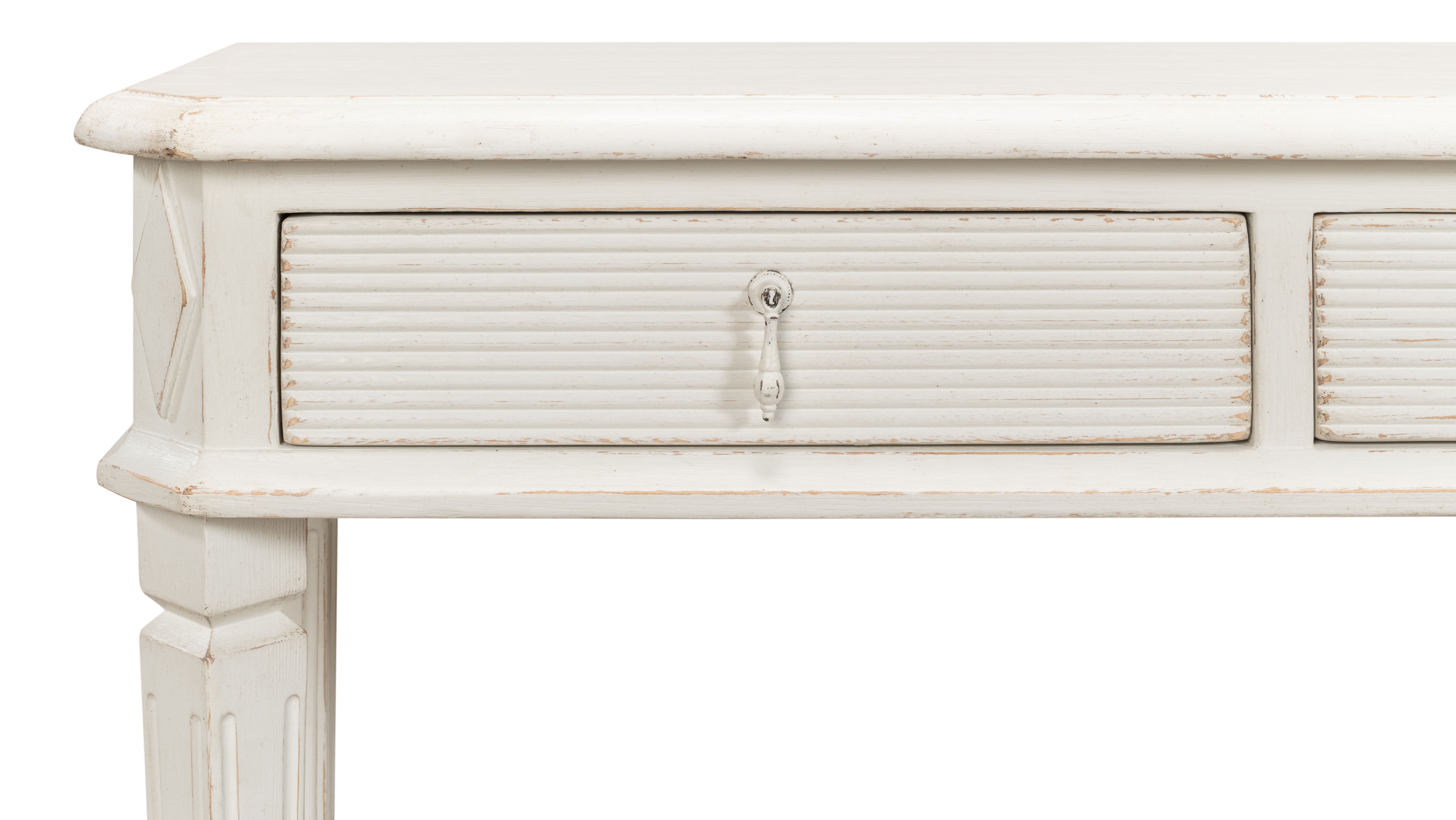 Cora Lamp Table, Antique White large image 