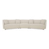Fraser 3 Piece Modular Sectional With Slipper Off White, Sectional Sofa by Moe's Home, 163" width x 31.5" height x 34.29" depth thumbnail 1