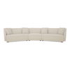 Fraser 3 Piece Modular Sectional With Slipper White thumbnail 0