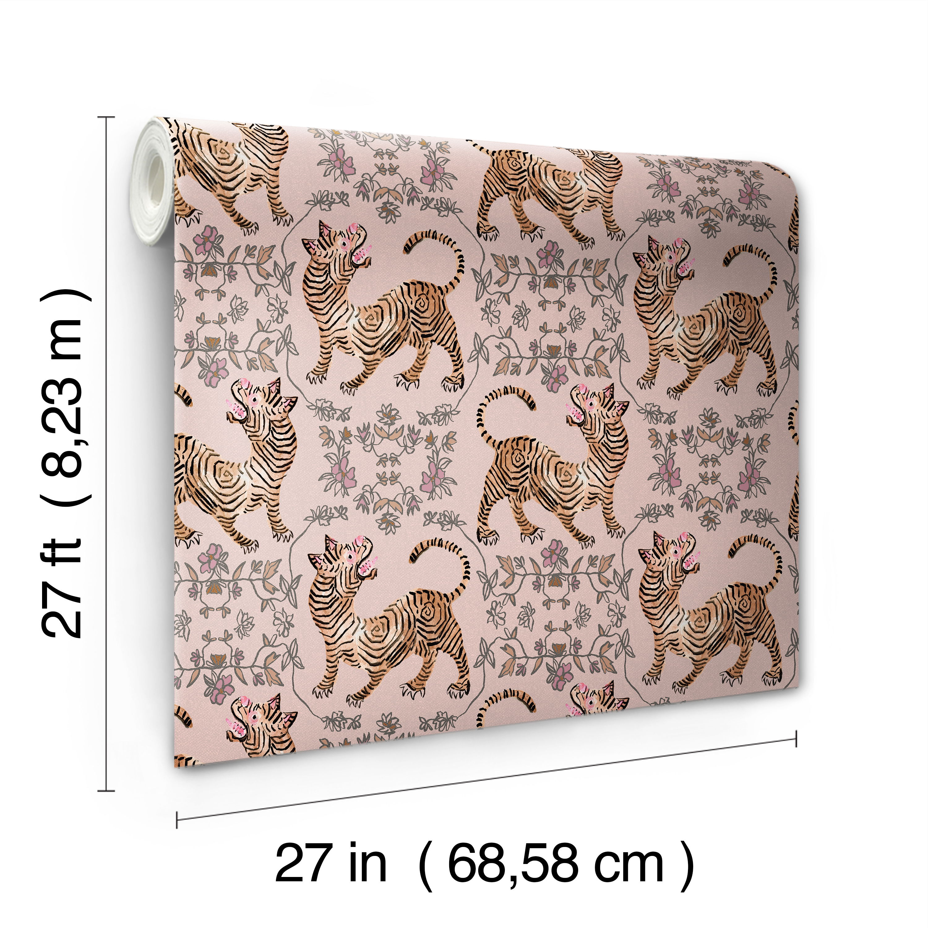 Ferrandi Light Pink Wallpaper large image 