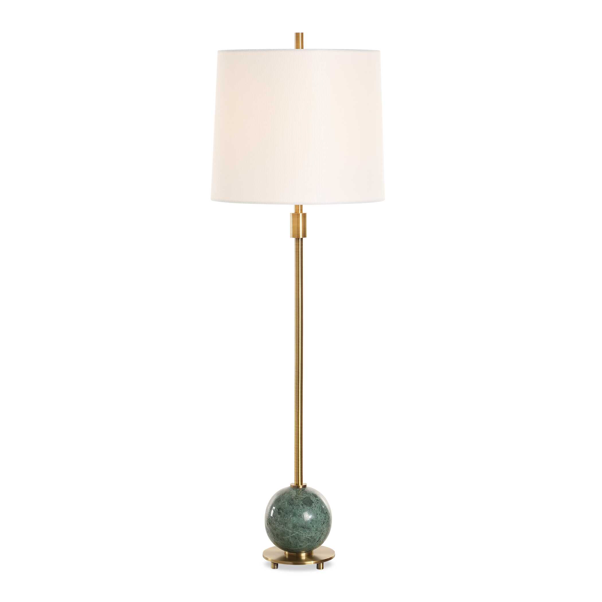 Bledel Brass Buffet Lamp, by Uttermost, 12" width x 36.25" height x 12" depth View 1