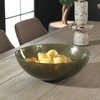 Veridian Shimmer Earthy Glass Bowl, Decorative Tray by Uttermost, 16" width x 6" height x 16" depth thumbnail 2