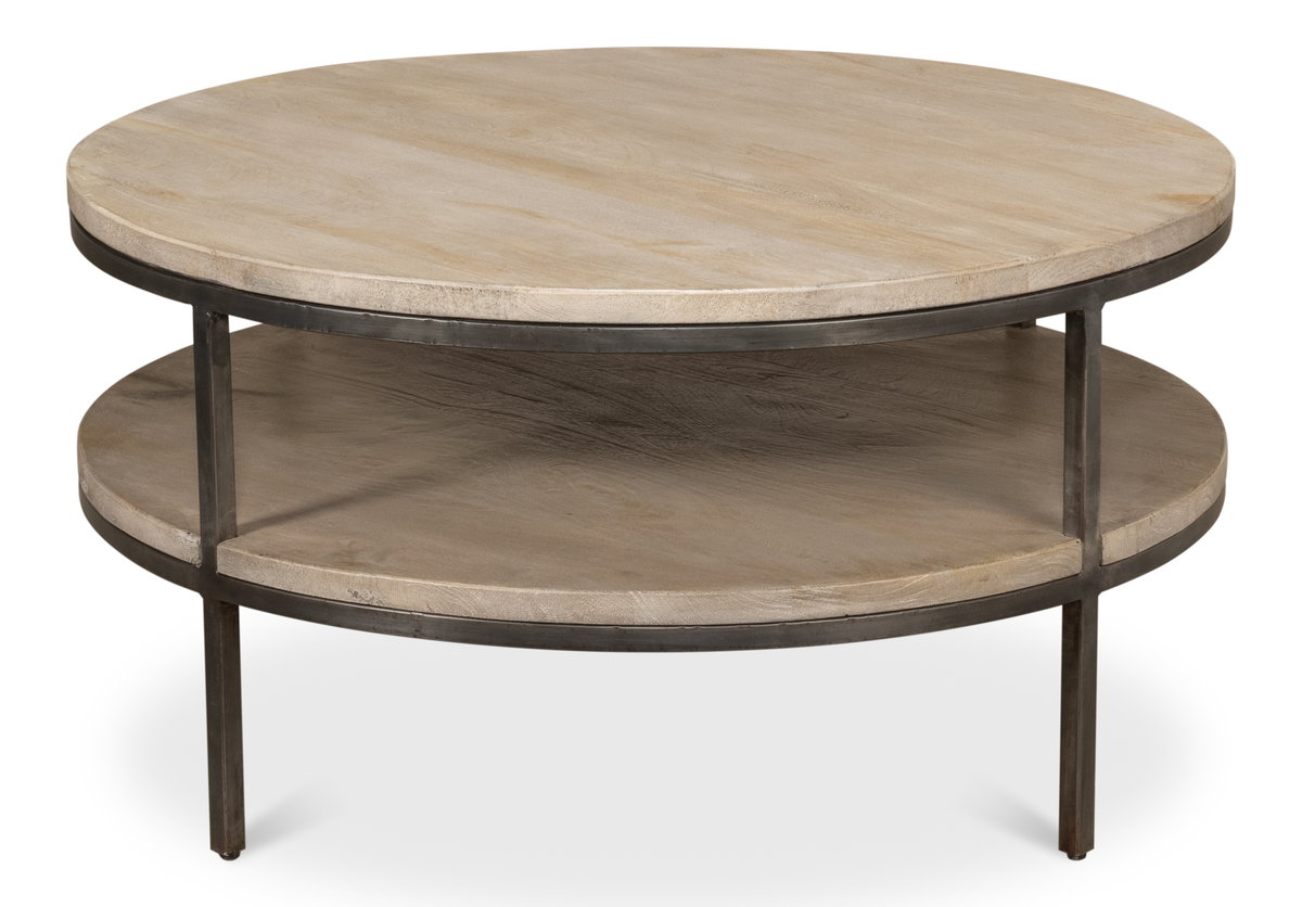 De Stiol Coffee Table, by Sarreid, 2'11" length x 2'11" width x 1'6" height View 2