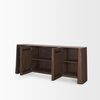 Tammar Brown Wood 4-Door Sideboard, Sideboards & Buffet by Mercana, 81" length x 18.75" width x 33" height thumbnail 9