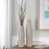 Sara Textured Ceramic Vases Set/2, by Uttermost, 5.5" width x 22.5" height x 5.5" depth thumbnail 2