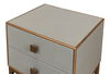Gillian Two Drawer Nightstand, Storm Gry, by Sarreid, 18" length x 15" width x 25" height thumbnail 21