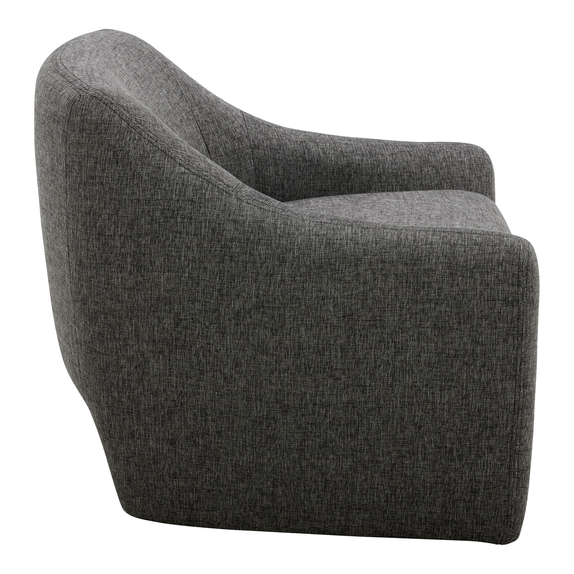 Kenzie Accent Chair Shadowed Grey, by Moe's Home, 33.75" width x 29.25" height x 31" depth View 3