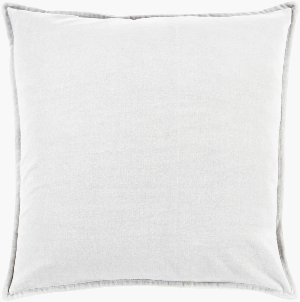 Cotton Velvet Lumbar Pillow Down, Decorative Pillow by Surya, 13" length x 19" width