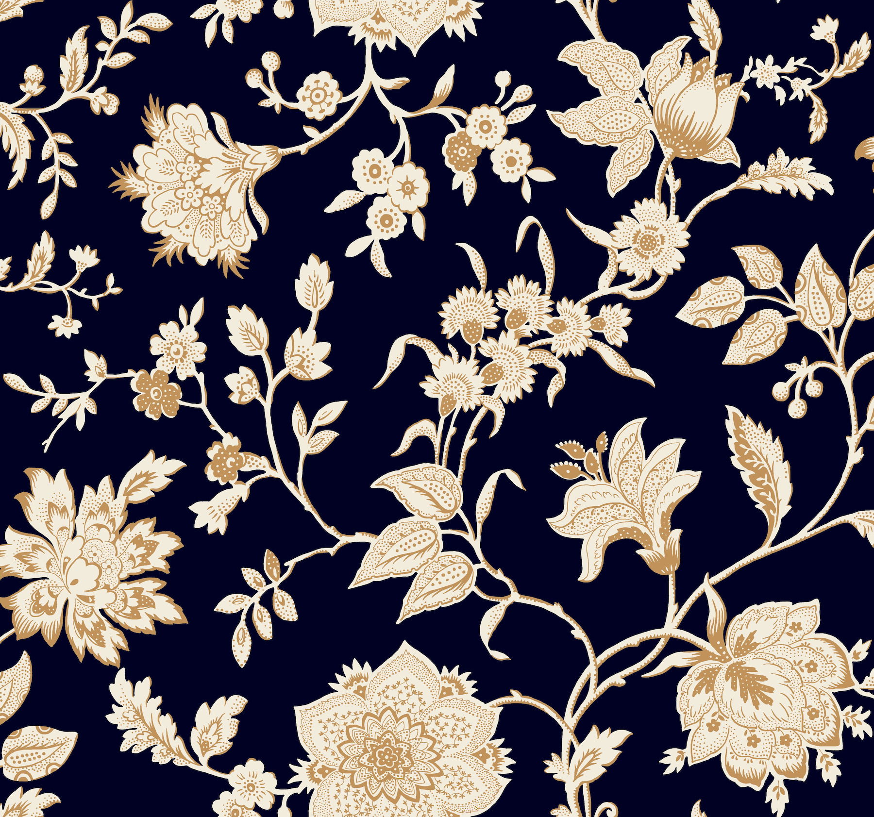 Sutton Black Wallpaper, by York Wall, 27' length x 2'3" width x 0.02" depth View 1