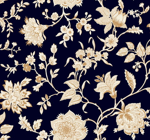 Sutton Black Wallpaper