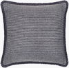 Cotton Fringe Accent Pillow Down, Decorative Pillow by Surya, 18" length x 18" width thumbnail