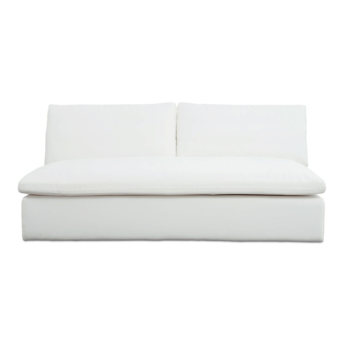 Miles Outdoor Sofa White, Sofas & Sectional by Moe's Home, 74" width x 35.8" height x 40" depth View 1