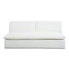 Miles Outdoor Sofa White, Sofas & Sectional by Moe's Home, 74" width x 35.8" height x 40" depth thumbnail 1
