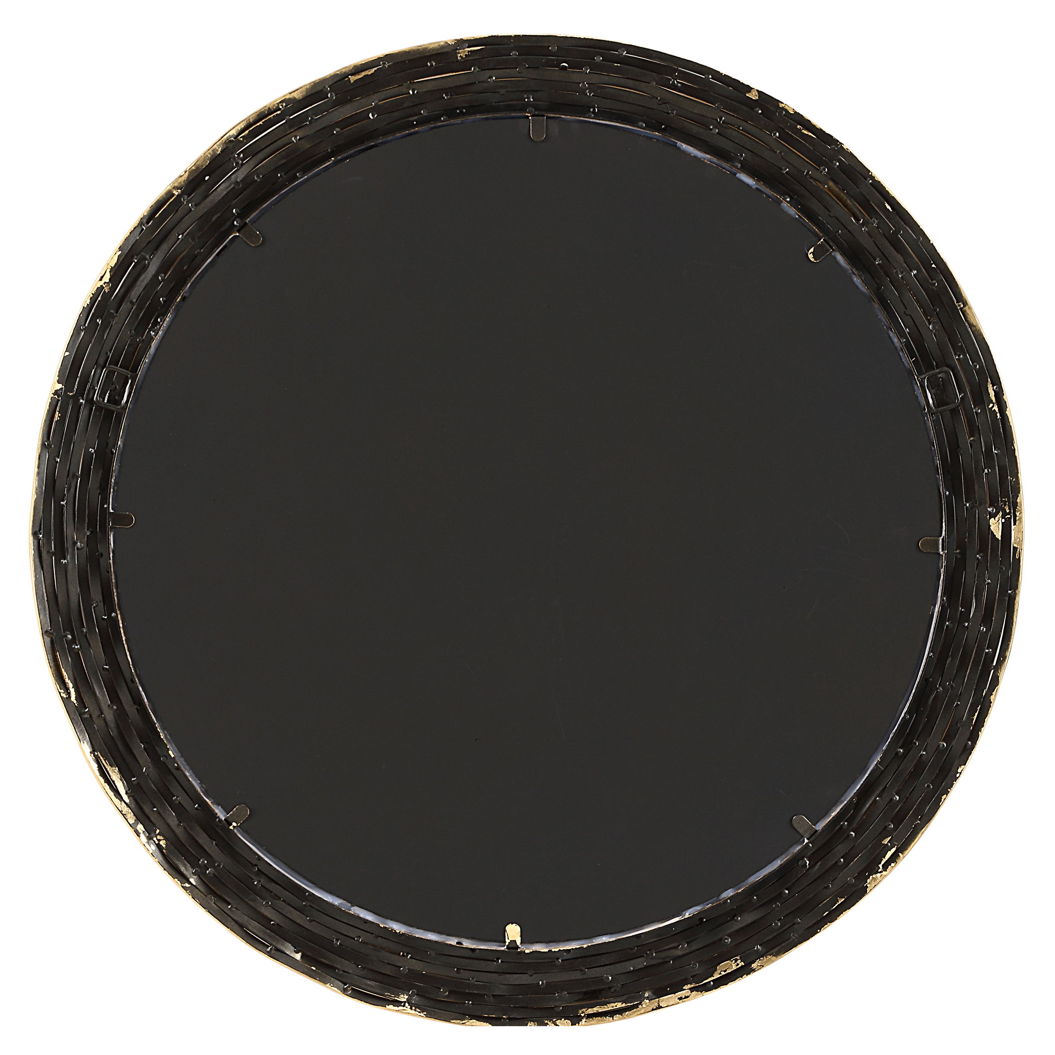 Celeste Gold Round Mirror, by Uttermost, 35.87" width x 35.87" height x 0.75" depth View 8