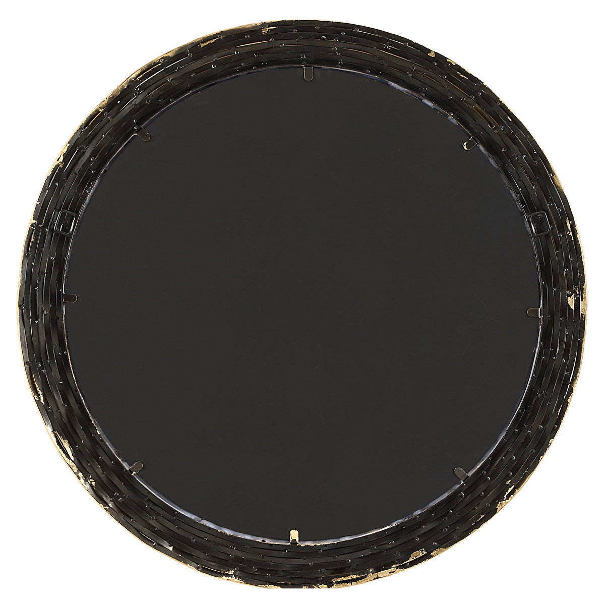 Celeste Gold Round Mirror, by Uttermost, 35.87" width x 35.87" height x 0.75" depth View 8