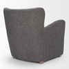 Dunstan Accent Chair Upholstered Gray Twill Fabric and Medium Brown Wood Feet thumbnail 5