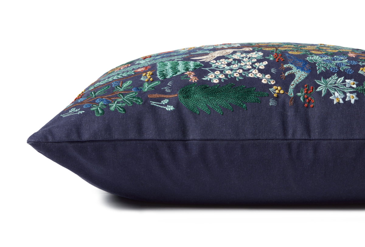 Rifle Paper Co. x Loloi No Name Pillow, Decorative Pillow, 22" length x 22" width View 2