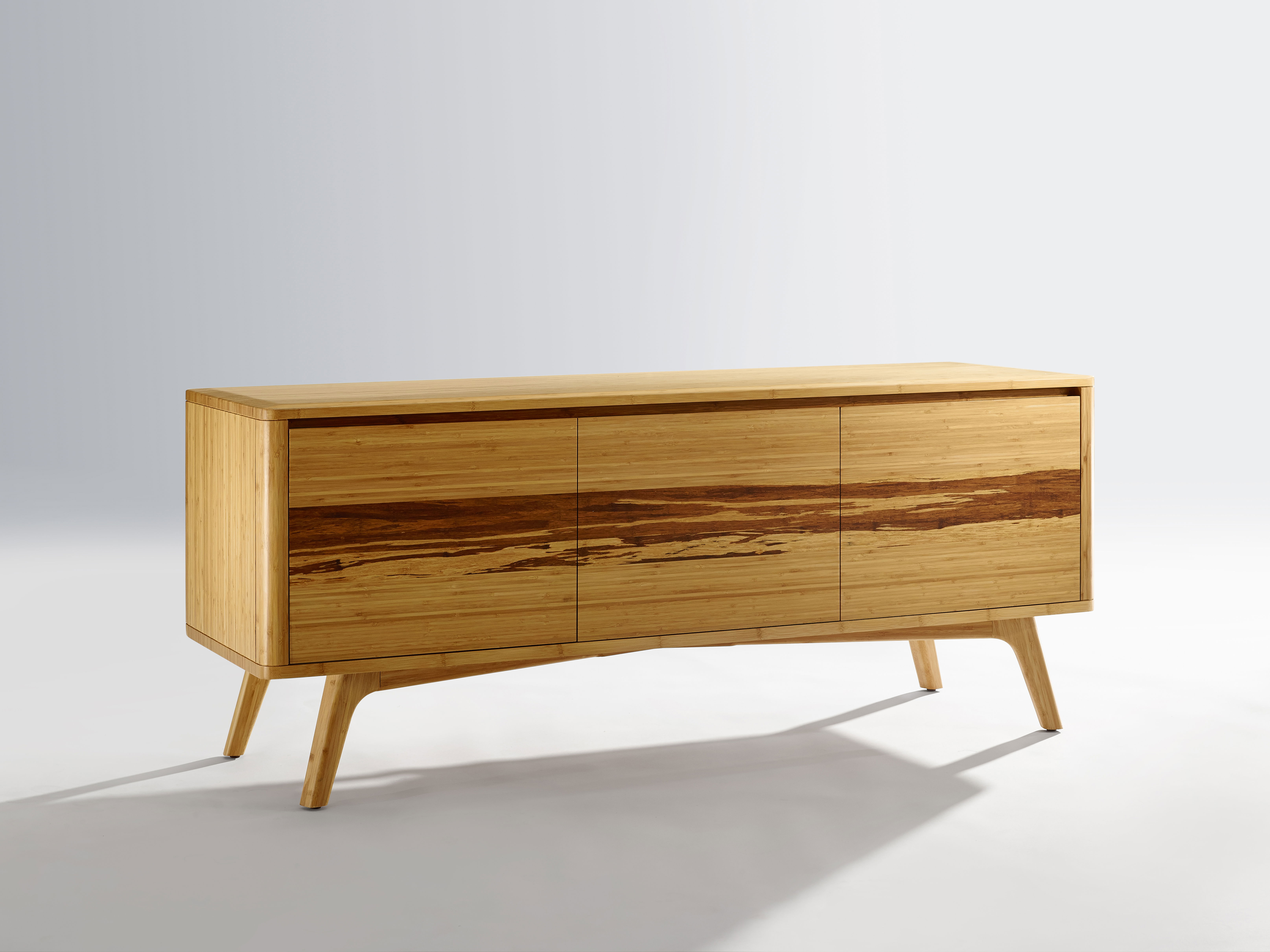 Azara Media Cabinet, Caramelized, Media Console by Greenington, 18" length x 57" width x 23" height View 1