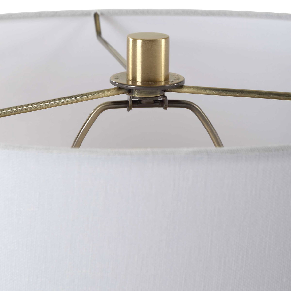 Wessex White Table Lamp, by Uttermost, 16" width x 27.75" height x 16" depth View 7
