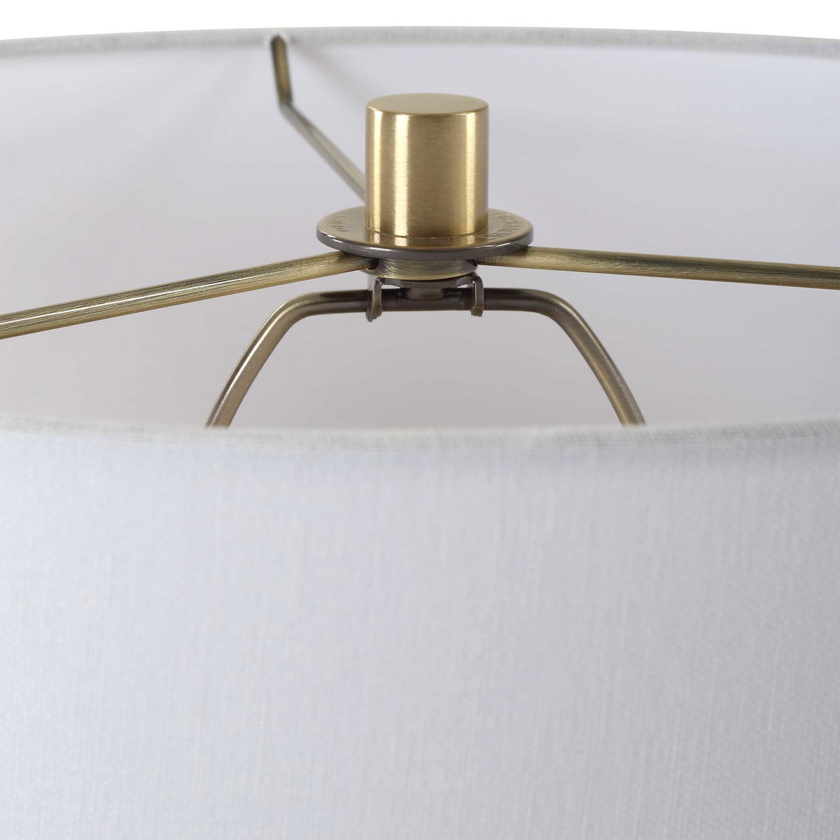 Wessex White Table Lamp, by Uttermost, 16" width x 27.75" height x 16" depth View 7