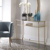 Henzler Mirrored Glass Console Table thumbnail 3