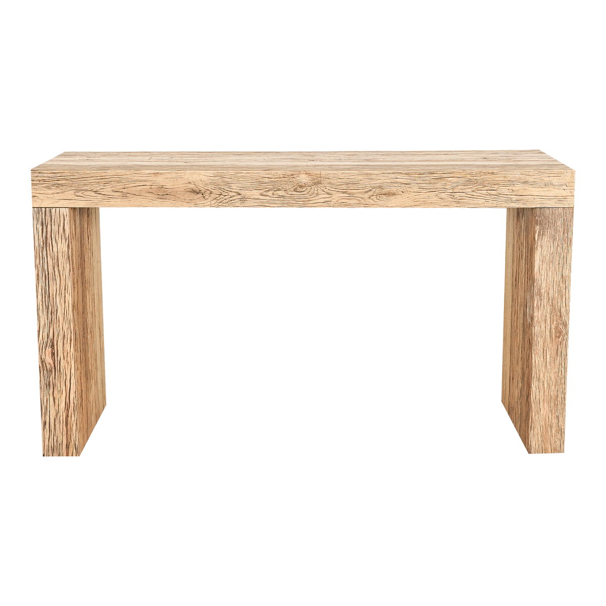 Evander Console Table Natural, by Moe's Home, 55" width x 31" height x 15" depth View 1