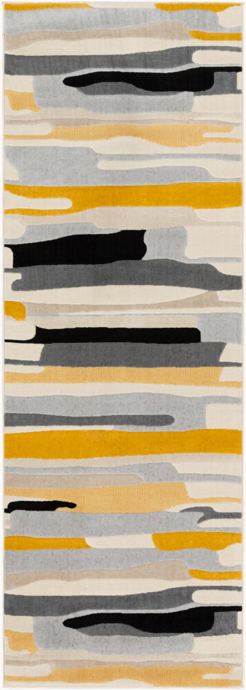 City Machine Woven Rug, by Surya, 7'2.61" length x 2'7.5" width