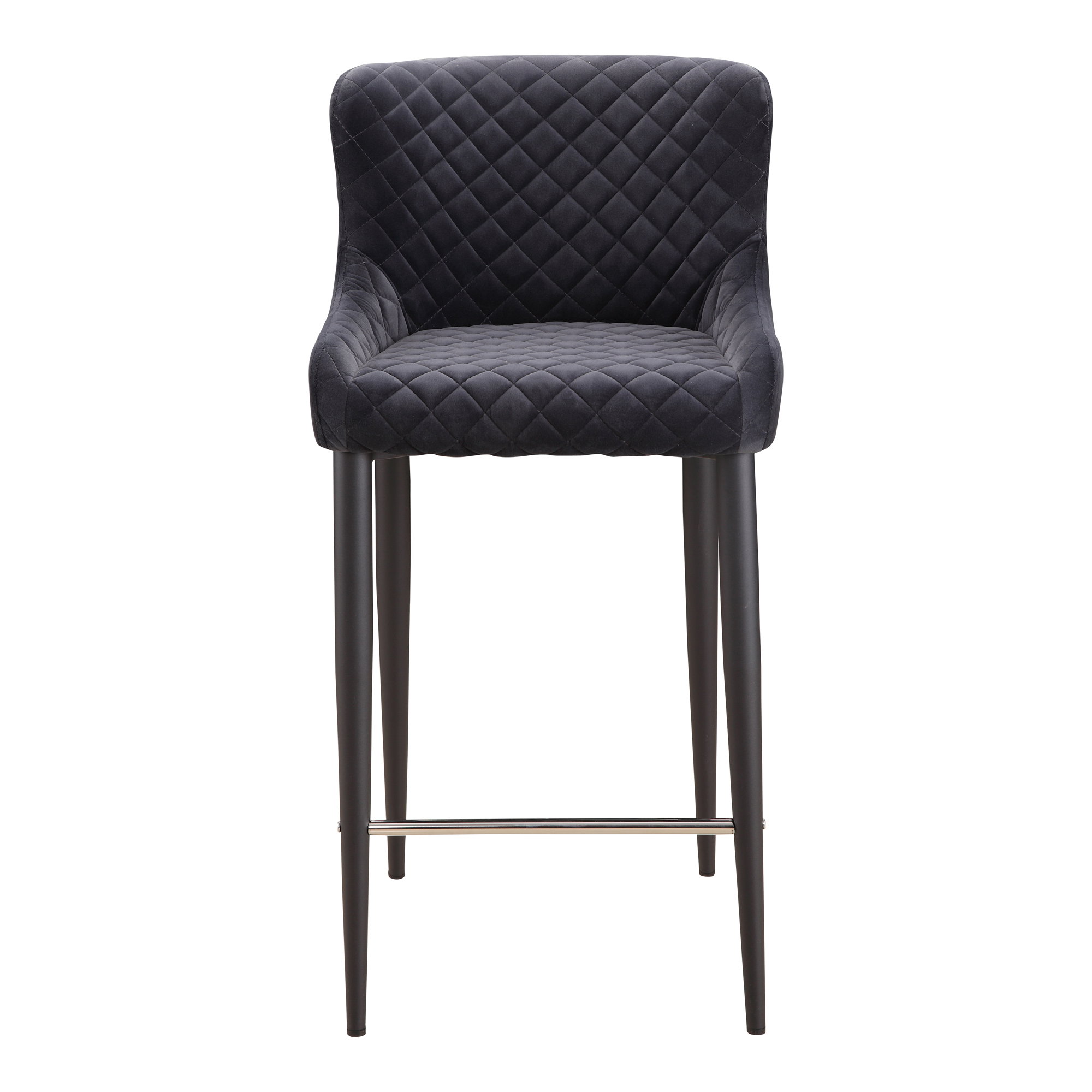 Etta Counter Stool Dark Grey, Counter & Bar Stool by Moe's Home, 18" width x 36.75" height x 21.5" depth View 1