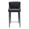 Etta Counter Stool Dark Grey, Counter & Bar Stool by Moe's Home, 18" width x 36.75" height x 21.5" depth thumbnail 1