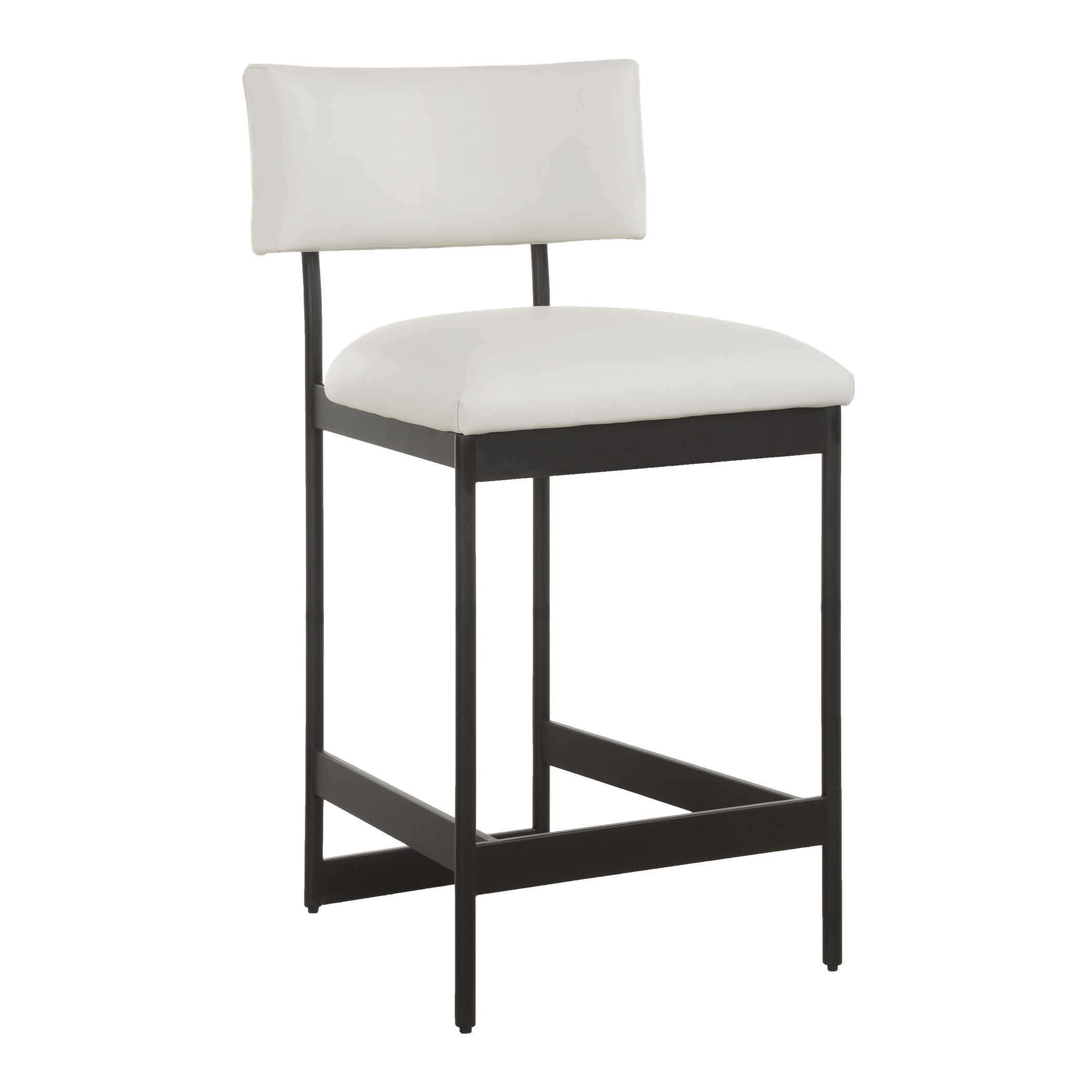 Apsley Black Counter Stool, Furniture by Uttermost, 18" width x 37" height x 22.5" depth View 3