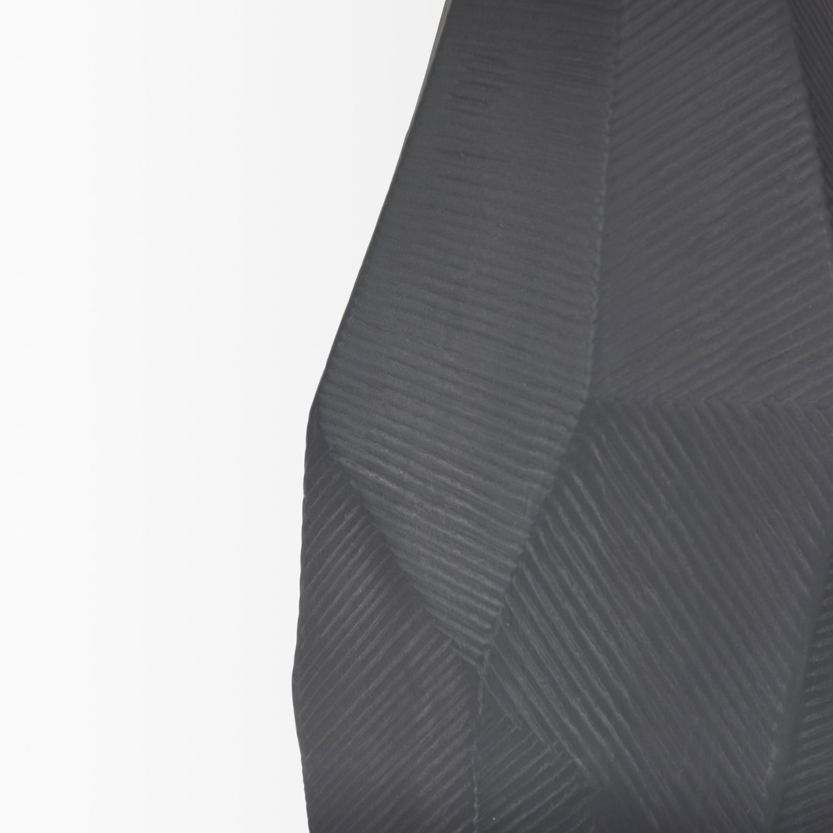 Piven Black with Gray Wash Textured Ceramic Table Lamp, by Mercana, 18" length x 18" width x 29.5" height View 10