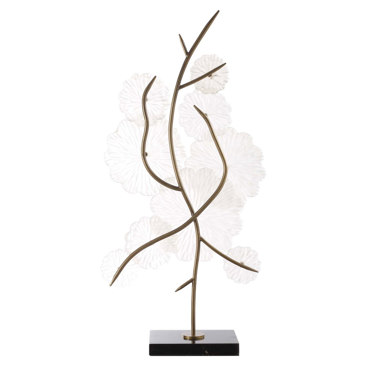 Glass Garden Table Sculpture, Figurines & Statue by Uttermost, 16" width x 29.5" height x 6" depth View 6