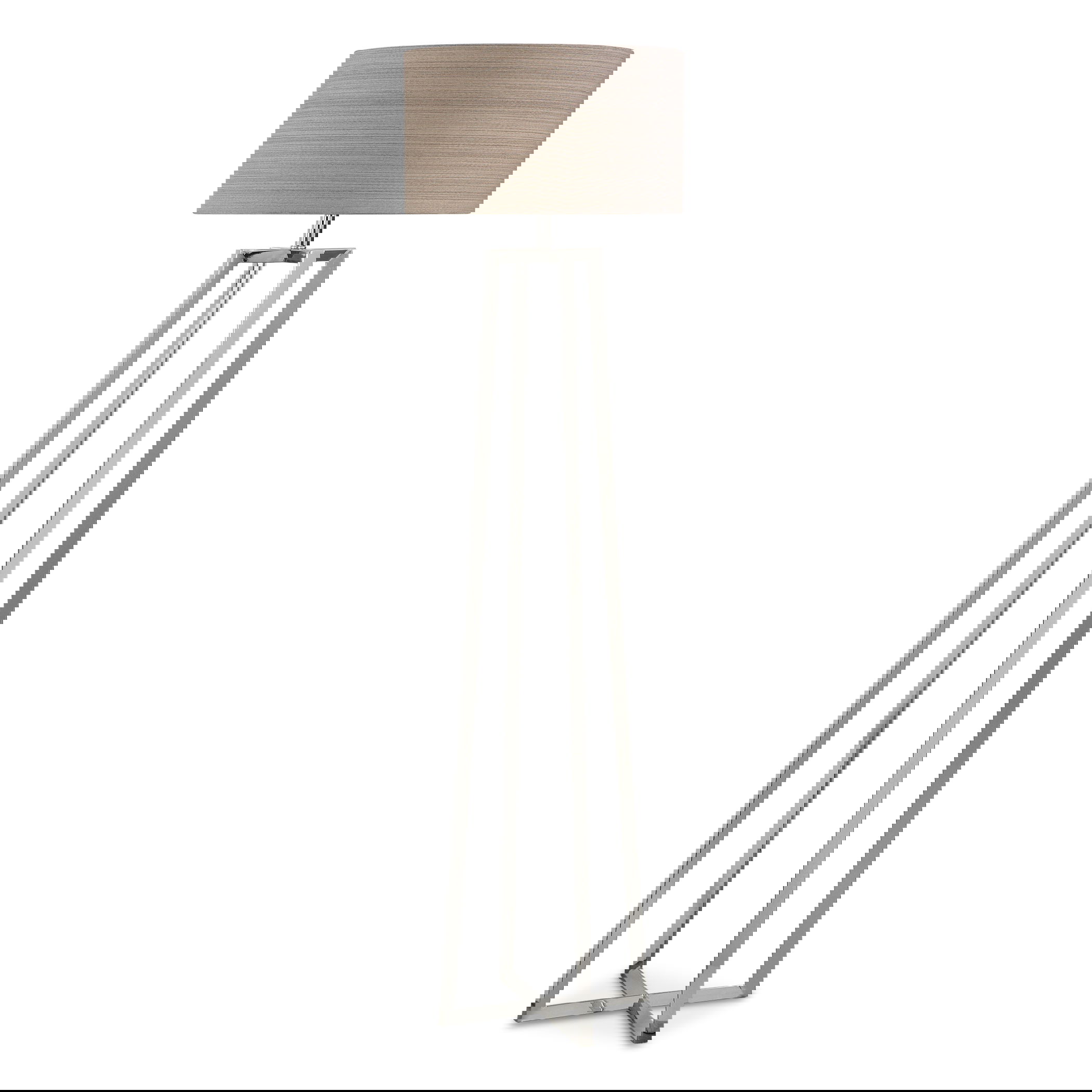 Keokee Polished Nickel Floor Lamp large image 