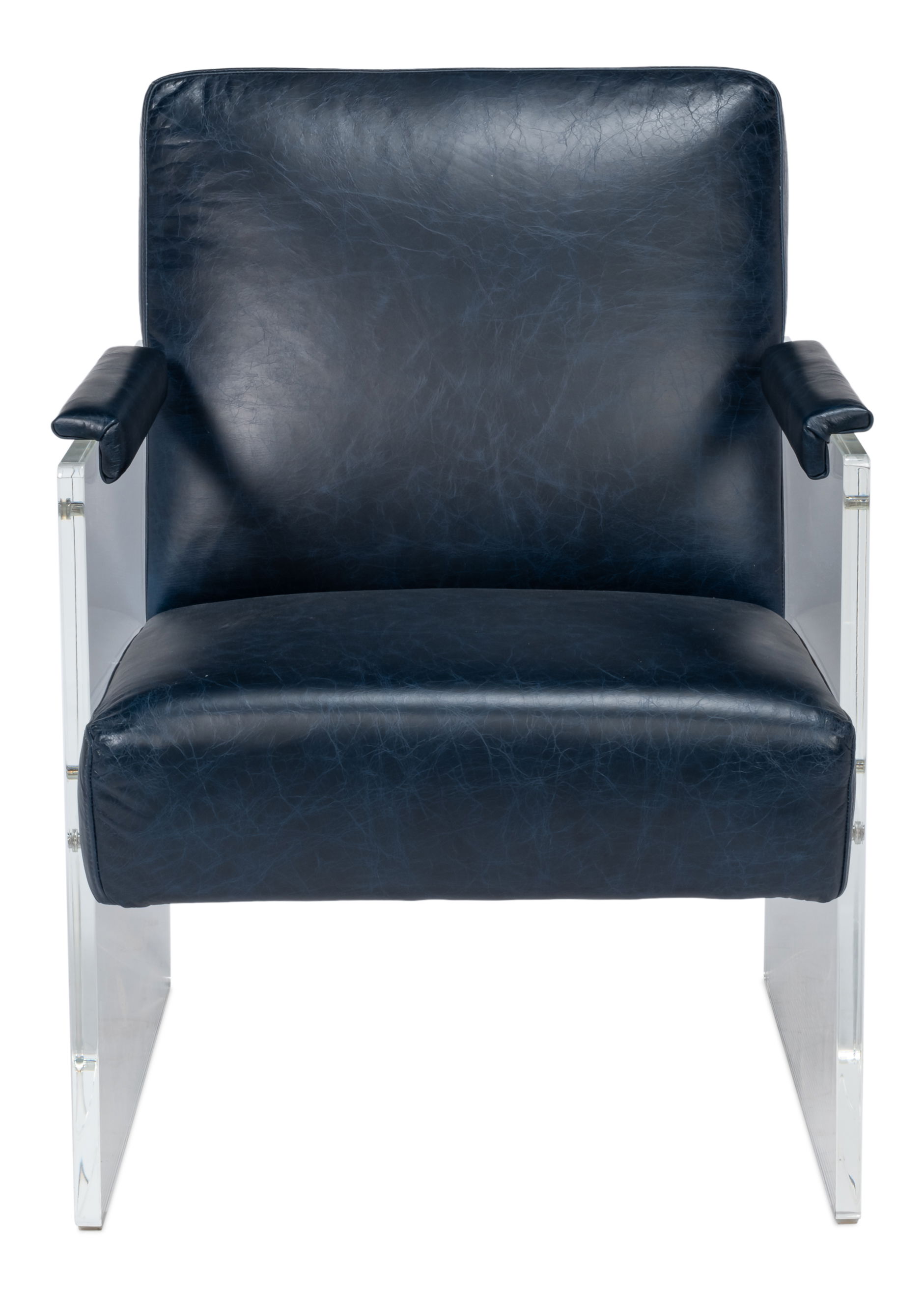 Holloway Armchair, Chateau Blue, Seating by Sarreid, 24" length x 32" width x 31" height View 2