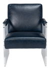 Holloway Armchair, Chateau Blue, Seating by Sarreid, 24" length x 32" width x 31" height thumbnail 2
