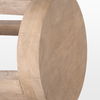 Brahma 30' Total Height White Washed Wood Stool thumbnail 5