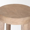 Brahma 30' Total Height White Washed Wood Stool thumbnail 5