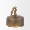 Quincy Large Gold Metal Decorative Bell Object, Decorative Object by Mercana, 7" length x 7" width x 7.75" height thumbnail 6