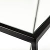 Arya (Set of 2) 24L x 10W Black Rectangular Glass Top Iron Frame Accent Table thumbnail 7