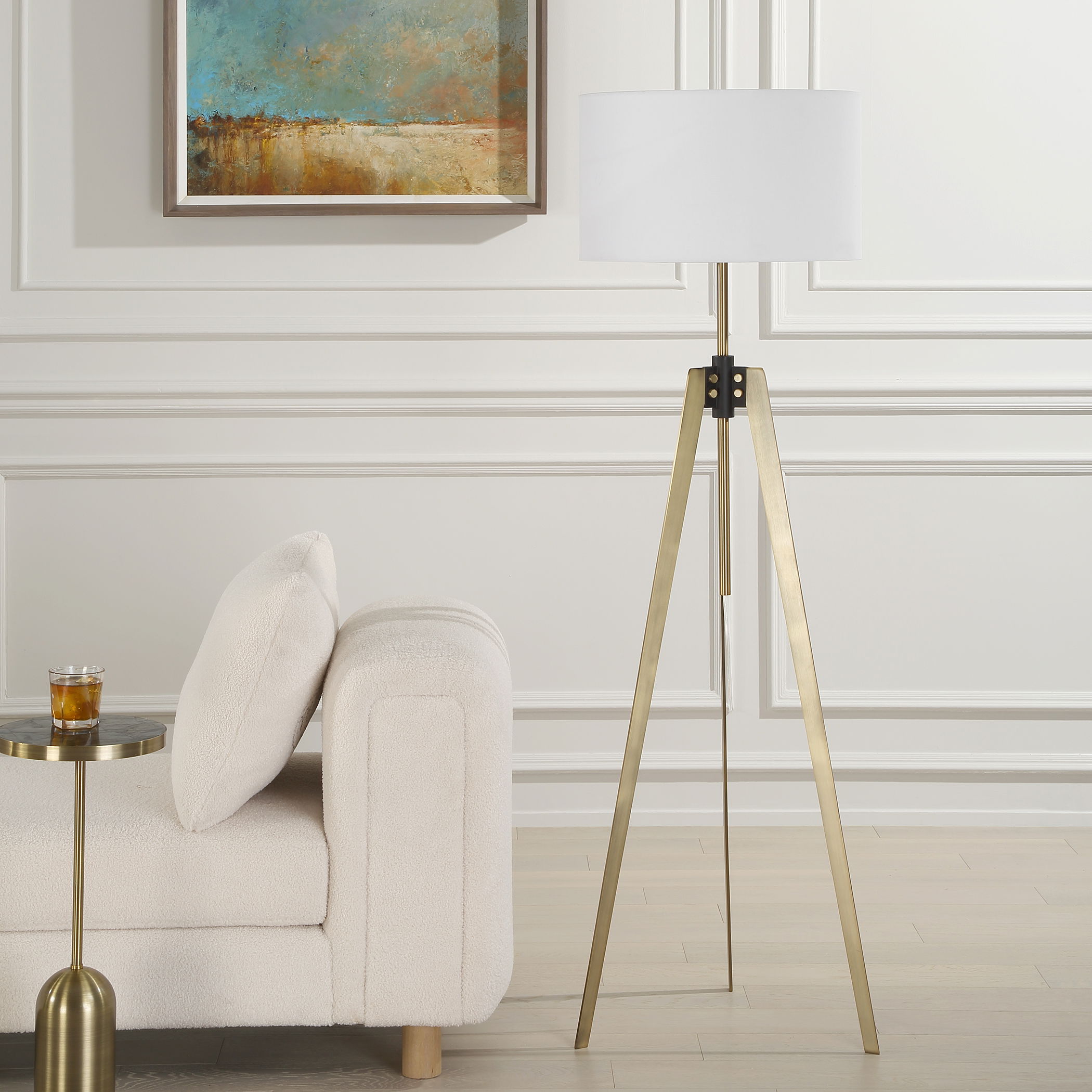 Anchorage Tri-pod Floor Lamp large image 