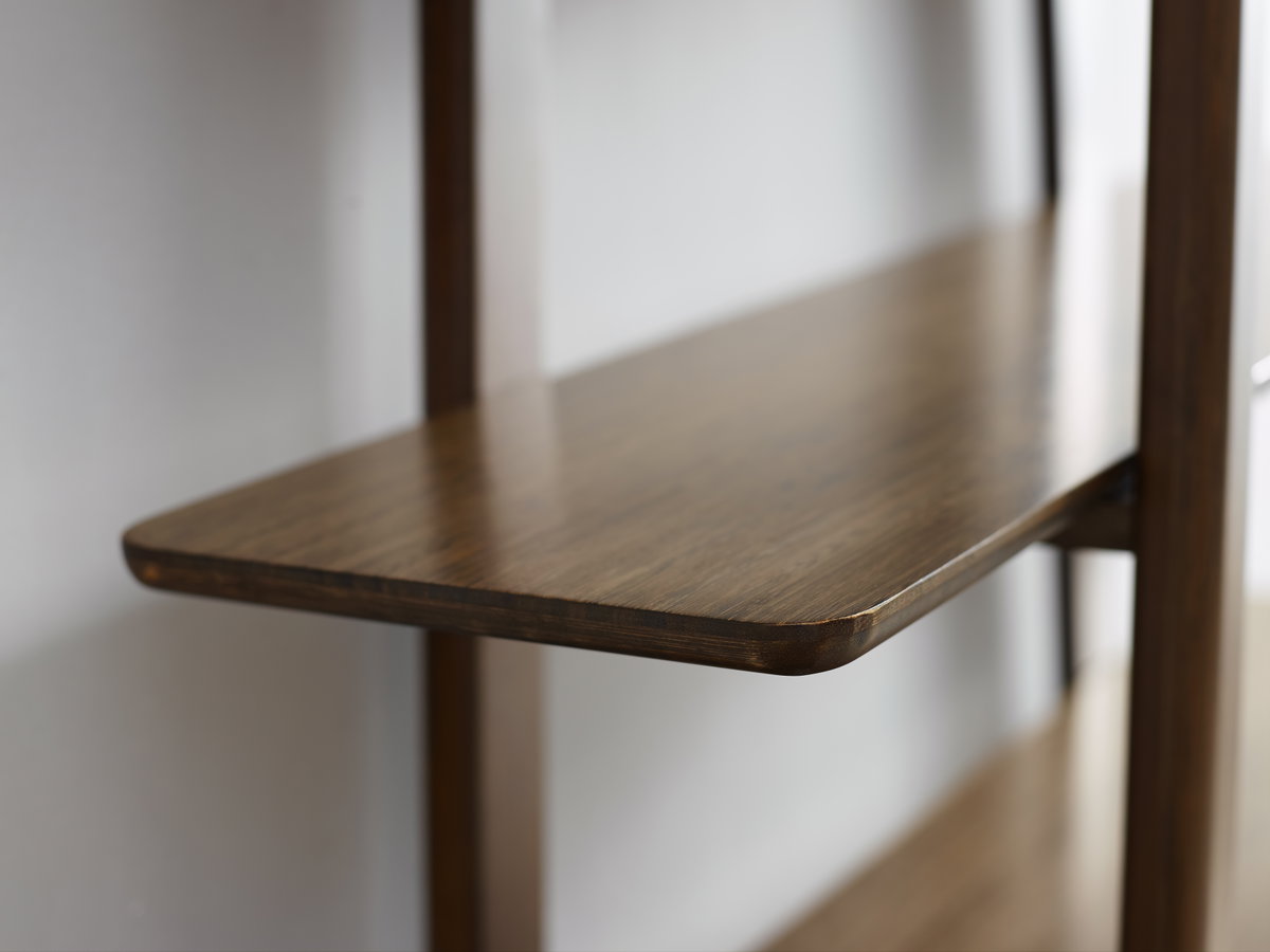 Currant Bookshelf, Black Walnut, Shelving & Bookcase by Greenington, 13.25" length x 46.5" width x 62" height View 7