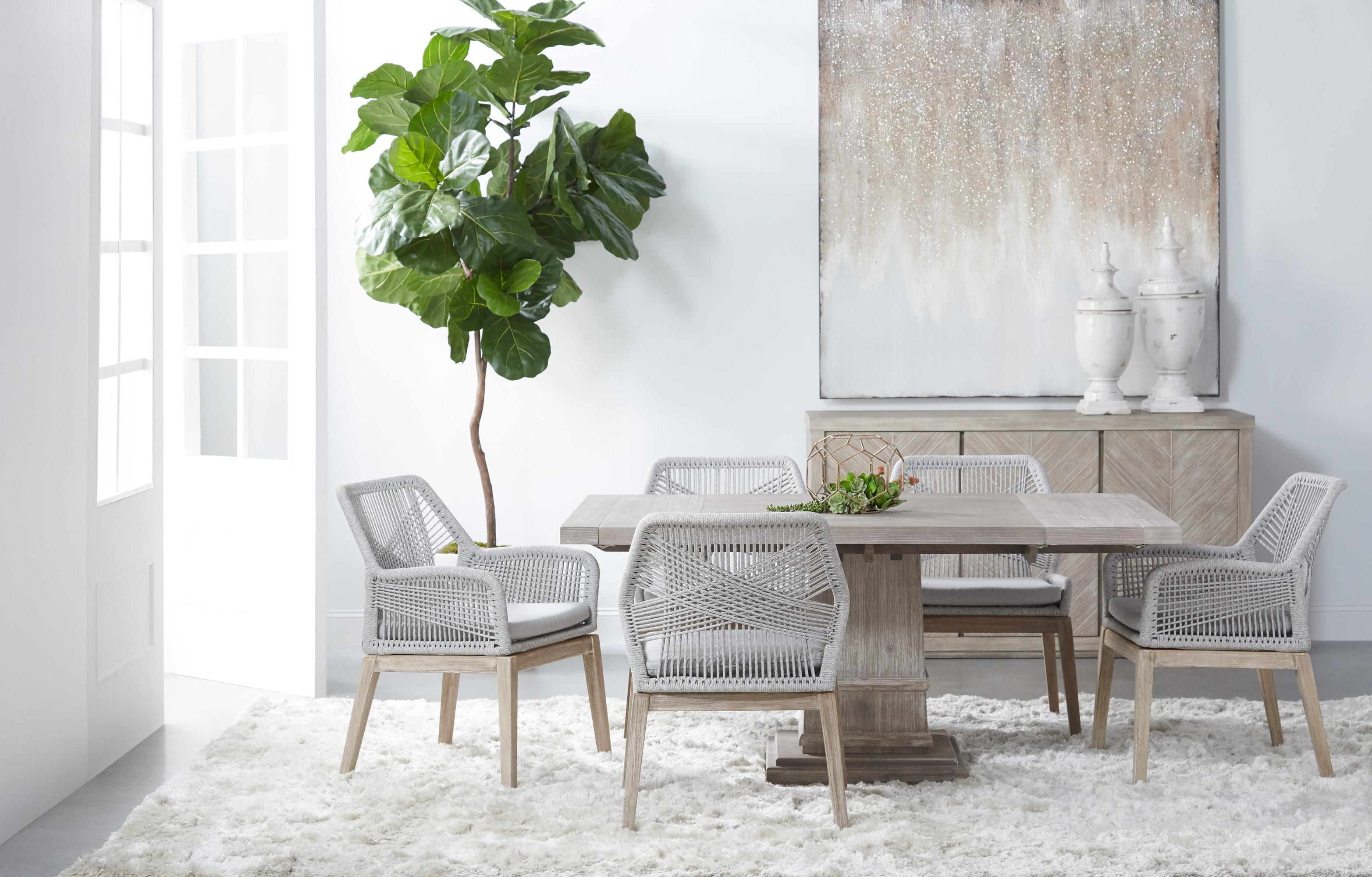 Hudson 44' Square Extension Dining Table, by Essentials for Living, 44" width x 30" height x 44" depth View 4