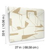 Abstract Geo Cream & Gold Wallpaper, by York Wall, 26'10.8" length x 2'3" width x 0.02" depth thumbnail 9